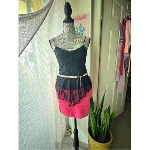 Beach Bunny Diamond Skirt Lace y2k top